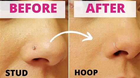 nose rings vs studs|permanent nose ring.